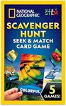 National Geographic Scavenger Hunt for Kids Card Game - Seek & Match Objects from 40 Jumbo-Sized Cards, Camping Games, Activities for Toddlers, Car Game, Kids Outdoor Activities, Stocking Stuffers