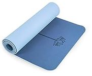 UMINEUX Yoga Mat Non Slip, Pilates Fitness Mats with Alignment Marks, Eco Friendly, Anti-Tear Yoga Mats for Women, 1/4" Exercise Mats for Home Workout with Carrying Strap & storage bag