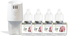 Scent Fill 100% Natural Fresh Peppermint Plug in Starter Kit, 4 Refills & Diffuser