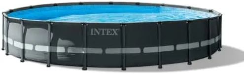 INTEX 26333EH Ultra XTR Deluxe Above Ground Swimming Pool Set: 20ft x 48in – Includes 2100 GPH Cartridge Sand Filter Pump – SuperTough Puncture Resistant – Rust Resistant – Easy to Assemble