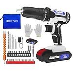 21v Electric Screwdriver Tools Kit Cordless Power Drill Combi Drive,2 Variable Speed 25+1 Torque Setting,29pcs Drill/Driver Bits,2 Powerful Battery