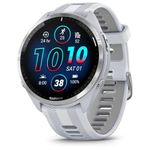 Garmin Forerunner 965 Quartz Smartwatch for Unisex, Whitestone/Powder Grey