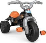 Fisher-Price Harley-Davidson Toddler Tricycle Tough Trike Toy Bike with Handlebar Grips & Storage for Preschool Kids Ages 2+ Years​