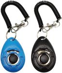 Pet Training Clicker for Dog, Clickers with Wrist Strap for Cat Horse Bird Puppy,Black + Blue