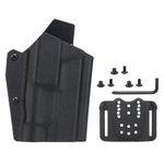 Kydex Tactical Holster Lightweight For Glock17/19/19X/45 With TLR-1 Flashlight Pistol Holster Quick Release QLS Kit Airsoft Gear