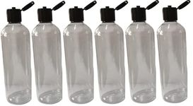 M.C. PIPWALA 500ml Empty Clear Plastic Bottles Size Cosmetic Travelling Containers Small Leak Proof Squeeze Bottles| Pack of 6