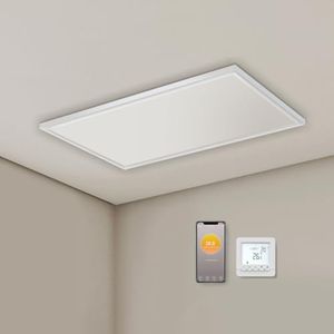 660W Ceiling Infrared Heater with Thermostat, WiFi & app, Smart Energy Efficient Electric Panel Heater, IP54 Waterproof, Overheat Protection, SAA certificated, Bedroom, Office & Kitchen