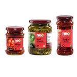 Neo Foods Sliced Red Jalapenos 210g, Sliced Jalapenos 680g & Sliced Red Paprika 350g I Healthy Toppings for Salads and Snacks Mix Combo Pack, Party Pack I Ready To Eat, Enjoy with Pizza, Pasta, Burgers I 100% Vegan, No GMO