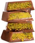BARBEE Dubai Chocolate Bar 70% Pistachio, Crunchy Loaded Viral Knafeh Chocolate Bar with Pistachio and Kataifi, 3.5 oz (100gr) (Mini)