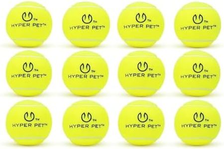 Hyper Pet Tennis Balls for Dogs - 12 Pack 2.5" (Dog Ball Dog Toys for Exercise, Fetch & Hyper Pet K9 Mini Kannon K2) Interactive Dog Toys & Dog Tennis Balls - Great Dog Toys for Small Dogs & Dog Gifts
