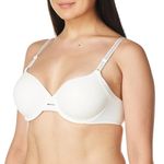 Warner's Women's Blissful Benefits Underarm-Smoothing Comfort Underwire Lightly Lined T-Shirt Bra Ra3561w, Opaque, White, 40C