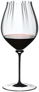 Riedel 4884/67 D Fatto A Mano Performance Pinot Noir Wine Glass, 29 oz, Clear, Black Stem