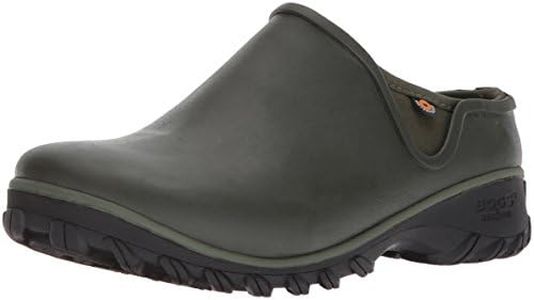 BOGS Women's Sauvie Clog Waterproof Garden Rain Boot, Sage, 9