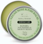 Nina Woof Vegan Paw Balm Dogs & Nose Balm - All-Natural, Rich in Vitamin E Moisturizing Formula with Coconut Oil for Dogs & Shea Butter, Dog Nose Balm, Non-Toxic, Safe to Lick Paw Soother for Dogs