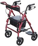 Days 2 in 1 Rollator and Transit Chair, Height Adjustable Mobility Aid and Walking Device, Height Adjustable