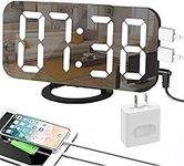 EVILTO Modern Alarm Clock with USB 