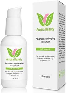 Anti Ageing Face Cream Moisturiser - Best Natural and Organic Facial Wrinkle Cream With Fruit Stem Cells, Peptides, Argan Oil, Hyaluronic Acid, Resveratrol, & Vitamin B3 & E - Reduce Fine Lines & Wrinkles & Hydrate Skin - Results