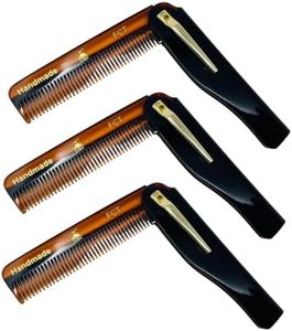 G.B.S Handmade Folding Comb for Men and Women, FCT, Pack of 3