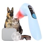 5000mAh LLLT Cold Laser Therapy Device with Protective Magnetic Cover, Handheld Infrared Red Light Therapy for Dog, Pet Treatment Device for Pain Relief, Improve Healing (5 * 808nm & 11 * 650nm)