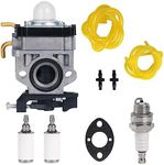 Mikatesi 308054129 RY38BP Carburetor Kit Replaces for Ryobi RY38BP 38cc Backpack Blower Parts with Fuel Line Filter Gaskets Kit