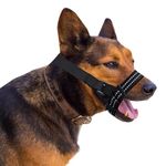 DUTTY Pet muzzle,pet mouth cover, nylon with cushioning cotton, anti bite and anti loosening, adjustable. (S)