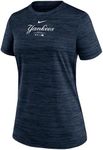 Nike Women's MLB Authentic Collection Velocity T-Shirt (US, Alpha, Small, Regular, Regular, Navy, New York Yankees)