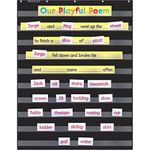 Scholastic Durable Classroom Pocket Chart, Black (573277) 34 x 0.6 x 44 inches