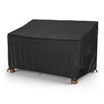 MR. COVER Patio Furniture Covers for 2 Seat Sofa, Outdoor Couch Covers Waterproof, Fits up to 60"W x 35"D x 35"H, Moisture-proof & UV Protection, Black