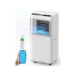 Portable Air Conditioning, 16000 BTU, for Large Rooms up to 750 m², 5-in-1 Smart AC Unit with WiFi/Remote Control, Fast Cooling, Dehumidifier and