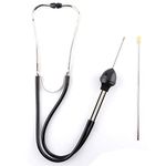 Engine Stethoscope Set, Auto Stainless Steel Mechanics Cylinder Stethoscope Car Engine Diagnostic Tool Hearing Tool