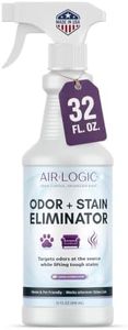 AIRLOGIC Dual-Action Odor Eliminator Spray 32 Fl Oz, Plant-Based Instant Knockdown & Enzymatic Deodorizer for Home, Neutralizes 16 Odor Sources, Bleach-Free, Fabric & Surface Safe, Lavender Lemon