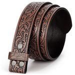 Beltroad Western Leather Buckle Belt for Men Women Cowboy Cowgirl Leather Mens Belts for Jeans Men's Christmas Belts Gifts