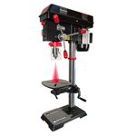 Bucktool 12-Inch Variable Speed Bench Drill Press, 305mm Swing, 1 HP 750W Motor, 440–2580 RPM, Precision Drill for Metal, Wood and Plastics, with Laser Guide
