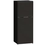 HOMCOM Mini Fridge with Freezer, 4.6 Cu. Ft 2 Door Compact Refrigerator with Adjustable Thermostat, Removable Glass Shelves, Reversible Door for Bedroom, Dorm, Kitchen, Black