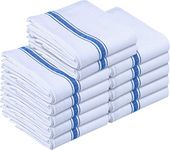 Utopia Towels Kitchen Dish Towels - 100% Cotton Dish Towels - Reusable Cleaning Kitchen Towels - Super Absorbent - Washable Dish Towels - 15 x 25 Inches (12-Pack, Blue)