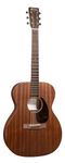 Martin 000-10E Retro Sapele Road Series Acoustic-Electric Guitar – All-Sapele Body | Satin Finish | E1 Electronics with Built-In Tuner | Softshell Case Included (Right)