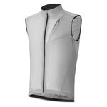 ROCKBROS Cycling Vest for Men Women Windbreaker Breathable Bike Vest Sleeveless Lightweight with Back Pockets Silver