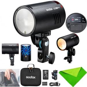 Godox AD100 Pro II AD100Pro II 100Ws Flash, 490 Full Power Flashes, 0.01-1.5s Recycling, 2W LED Model Light, 1/8000s HSS, 2.4G Wireless, Pocket Flash Strobe for DSLR Cameras (Godox AD100 Pro Upgrade)