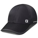 GADIEMKENSD Sport Caps Running Hat Golf Hats Mens Baseball Cap Quick Dry Lightweight Breathable Trucker Hat Outdoor Hiking Run A Go Dad Unstructured Soft Breezy Coll Thin Mesh Hat for Men Women Black