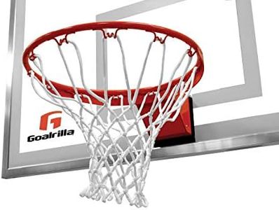 Goalrilla Heavy-Weight Pro-Style Breakaway Basketball Flex Rim with All-Weather Nylon Net and Powder-Coated Rim and Stainless Steel