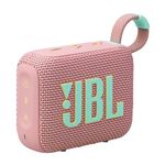 JBL Go 4 - Ultra-Portable, Waterproof and Dustproof Bluetooth Speaker, Big Pro Sound with Punchy bass, 7-Hour Built-in Battery, Made in Part with Recycled Materials (Pink)