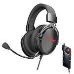 Gaming Headset SUMVISION SERAPH Gaming Headphones Wired 7.1 Surround Sound 3.5mm Aux USB Built in Mic & FREE Soundcard Amplifier PC Mac Laptop Tablet PS4 PS5 Xbox series(FREE UK TECH SUPPORT)