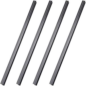 Tenare 4 Pieces Hanging File Rails PVC Black File Rails Hanging File System Keeping Your Folders Neat and Organized (1/2 Inch Drawer Sides 15.8 Inch Long)