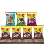 Kwality Combi Pack of 7 with Chocos, Choco Rings, Choco Balls, Fruit rings, Breakfast Cereal for Kids Pouch (7 x 20 g)