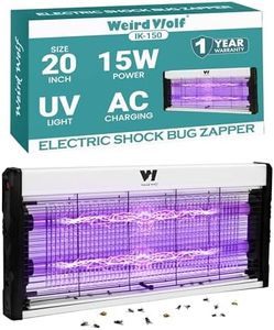 Weird Wolf Electric Insect Killer| Fly Catcher | Bug Zapper | 21 Inch | UV Bulb, Black & White