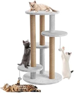FURRLOVERS Multi-Level Cat Tree with Scratching Posts and Platforms (Grey - FURR-11)