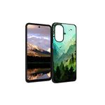 Compatible with Motorola Moto G Stylus 5G 2022 Landscape Case, Mountain Birds Green Tree Aesthetic Landscape Pattern for Moto Case Girls Boys, Soft Silicone Gifts Protective Case for Moto