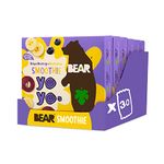 BEAR Blueberry & Banana SMOOTHIE Yoyos - Dried Fruit Rolls - Healthy - Vegan - 20g - 6 x 5 Packs (Pack of 30)