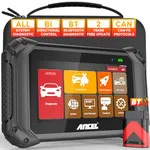 ANCEL V5BT Bidirectional Scan Tool, 2024 Full Systems OBD2 Scanner Diagnostic Tool, Wireless Car Scanner Diagnostic Tool with Active Test,Over 15+ Hot Resets,CAN-FD,7" Touchscreen Scanner for All Cars