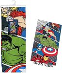 UPD Marvel Avengers Beach Towel - Avengers Large Beach Towel for Kids, Super Soft and Absorbent, Perfect Avengers Marvel Beach Towel for Vacations, Family Trips - 54x27 Inches